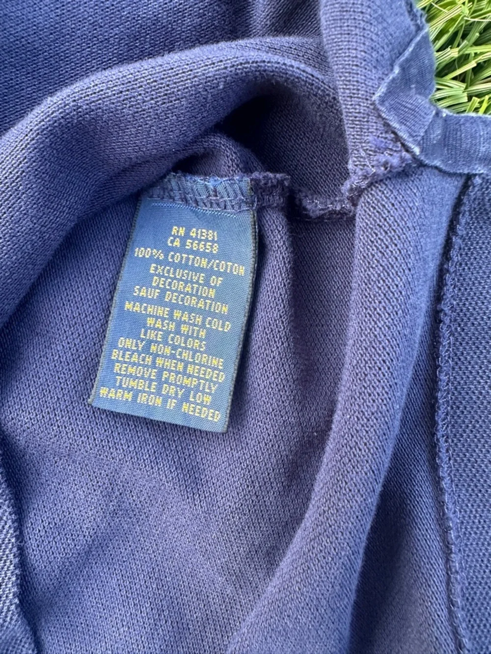 Polo Ralph Lauren Sleeveless Polo Shirt XL Navy Blue Big Pony - Picture 5 of 6